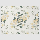 Geel rozen botanisch weefselpapier 17x23 tissuepapier (Voorkant)