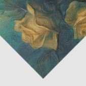  geel rozen gouden folie smaragd diep groen tissuepapier (Detail)