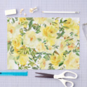 Geel rozen papier voor ontvlechting (Craft)