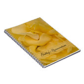 Geel rozenboek Quinceañera Guest Book Notitieboek (Rechterzijde)