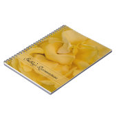 Geel rozenboek Quinceañera Guest Book Notitieboek (Linkerzijde)