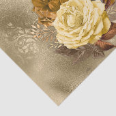 geel rozenboeket goud tissuepapier (Detail)