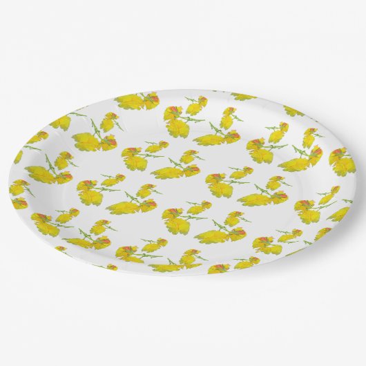 Geel rozendiner Bord (Gekanteld)