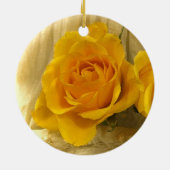 Geel rozenkeramisch Ornament (Achterkant)