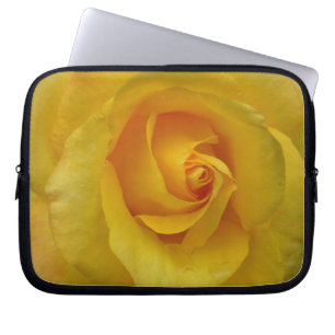 Geel rozenlaptophoes Geel rozenrood Hoesje Laptop Sleeve