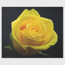 Geel rozenpapier voor Valentijnsdag Cadeaupapier