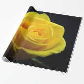 Geel rozenpapier voor Valentijnsdag Cadeaupapier (Uitgerold)