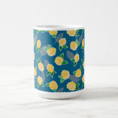 Geel rozenpatroon koffiemok (Center)