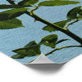 Geel rozenPoster Poster (Hoek)