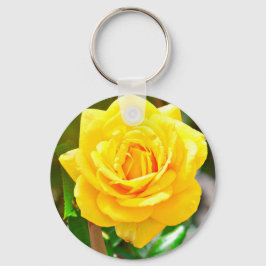 Geel rozenSleutelhanger Sleutelhanger