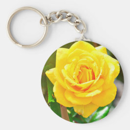 Geel rozenSleutelhanger Sleutelhanger
