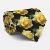 Geel rozenStropdas Stropdas (Opgerold)