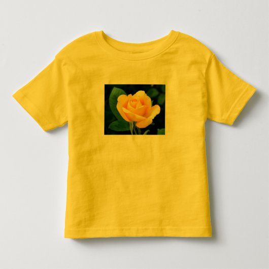 Geel rozenT-shirt Kinder Shirts (Voorkant)