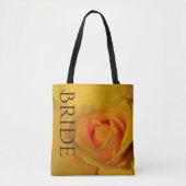 Geel rozentas voor de Bride Tote Bag (Voorkant)