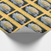 Geel rozenventiel Aangepast Jubileum Cadeaupapier (Hoek)