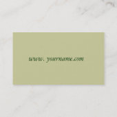 Geel rozenVisitekaartje Visitekaartje (Achterkant)