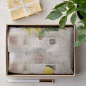 Geel rozenvlinder Italiaans weefselpapier Tissuepapier (Geschenk)