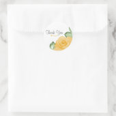 Geel rozenVrijgezellenfeest Elegant Party Favor Ronde Sticker (Tas)