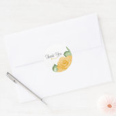 Geel rozenVrijgezellenfeest Elegant Party Favor Ronde Sticker (Envelop)