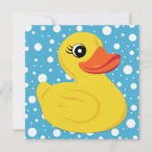 Geel Rubber Duck Baby shower Kaart (Voorkant)