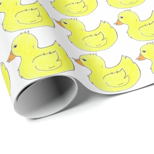 Geel Rubber Duck Badkuip Speelgoed Ducky Duckies P Cadeaupapier (Rol Hoek)