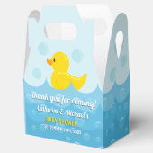 Geel Rubber Duck Rub Een Dub Baby shower Bedankdoosjes (Geopend)