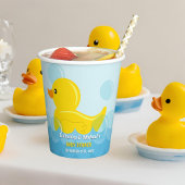 Geel Rubber Duck Rub Een Dub Baby shower Papieren Bekers
