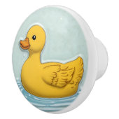 Geel Rubber Duck Schattige Duckie Ducky Speelgoed  Keramische Knop (Rechts)