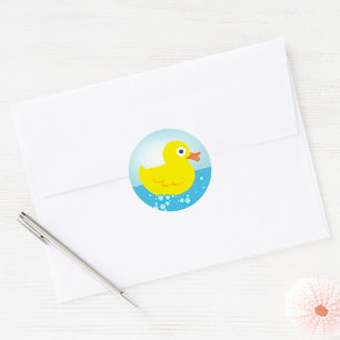 Geel Rubber Duck Stickers
