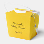 Geel Rubber Ducks Baby shower Bedankdoosjes (Achterkant)