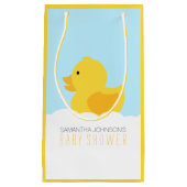 Geel Rubber Ducky Bubble Bath Baby shower Klein Cadeauzakje (Voorkant)