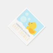 Geel Rubber Ducky Bubble Bath Baby shower Servet (Hoek)