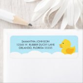 Geel Rubber Ducky Bubble Bath Etiket (Insitu)