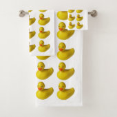 Geel Rubber Ducky Duck Leuk Kinder Badtijd Bad Handdoek (Insitu)