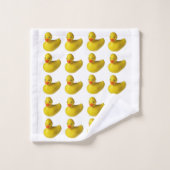 Geel Rubber Ducky Duck Leuk Kinder Badtijd Bad Handdoek (Wasdoekje)