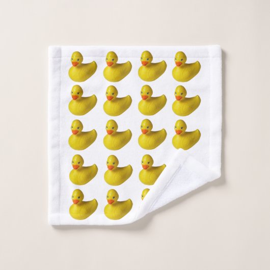 Geel Rubber Ducky Duck Leuk Kinder Badtijd Bad Handdoek (Wasdoekje)