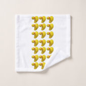 Geel Rubber Ducky Duck Leuk Kinder Badtijd Bad Handdoek (Wasdoekje)
