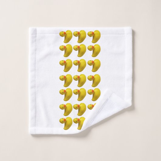 Geel Rubber Ducky Duck Leuk Kinder Badtijd Bad Handdoek (Wasdoekje)