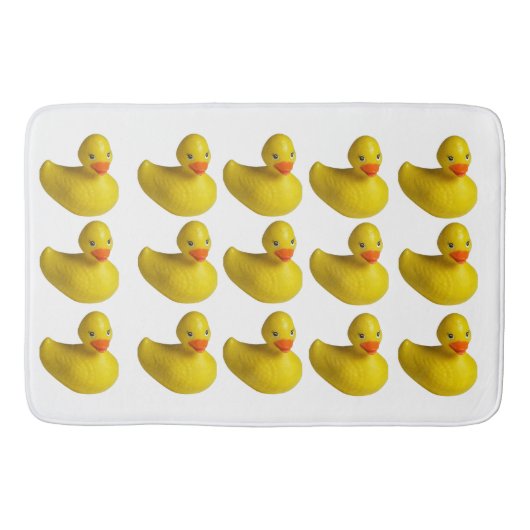 Geel Rubber Ducky Duck Leuk Kinder Badtijd Badmat (Voorkant)