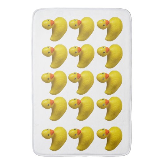 Geel Rubber Ducky Duck Leuk Kinder Badtijd Badmat (Voorkant Verticaal)