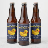 Geel Rubber Ducky Grappig Custom Bier Label Bier Etiket (Flessen)