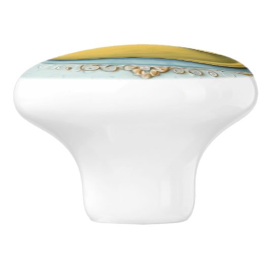 Geel Rubber Ducky Schattige Duck Duckie Speelgoed Keramische Knop (Zijkant)