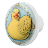 Geel Rubber Ducky Schattige Duck Duckie Speelgoed Keramische Knop (Rechts)