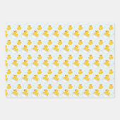 Geel Rubber Eend Baby shower Wrapping Paper Shee (Voorkant 2)