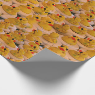 Geel Rubber Eucks Animal Patroon Cadeaupapier