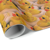 Geel Rubber Eucks Animal Patroon Cadeaupapier (Rol Hoek)