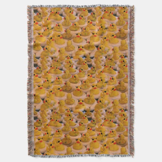 Geel Rubber Eucks Animal Patroon Deken (Voorkant Verticaal)