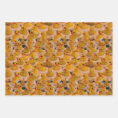 Geel Rubber Eucks Animal Patroon  Inpakpapier Vel (Voorkant 2)