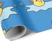 Geel rubbereend cadeau voor verpakkingspapier cadeaupapier (Rol Hoek)