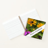 Geel Rudbeckia Flowers Roze Phlox en Bee Notitieboek (Binnen)